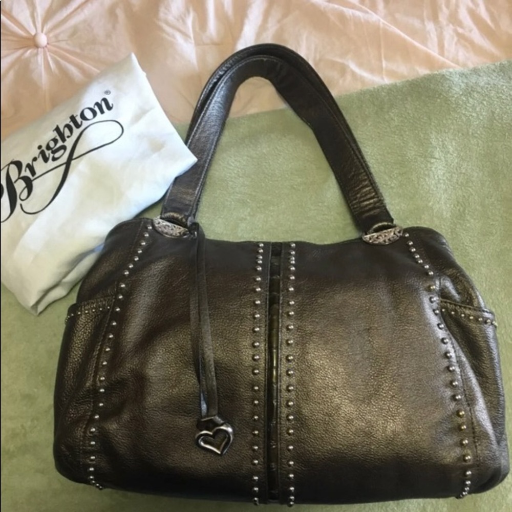 Brighton Andie Pretty Tough Pewter Purse Bag